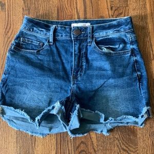 SO blue high rise jean shorts